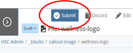 Submit button circled.