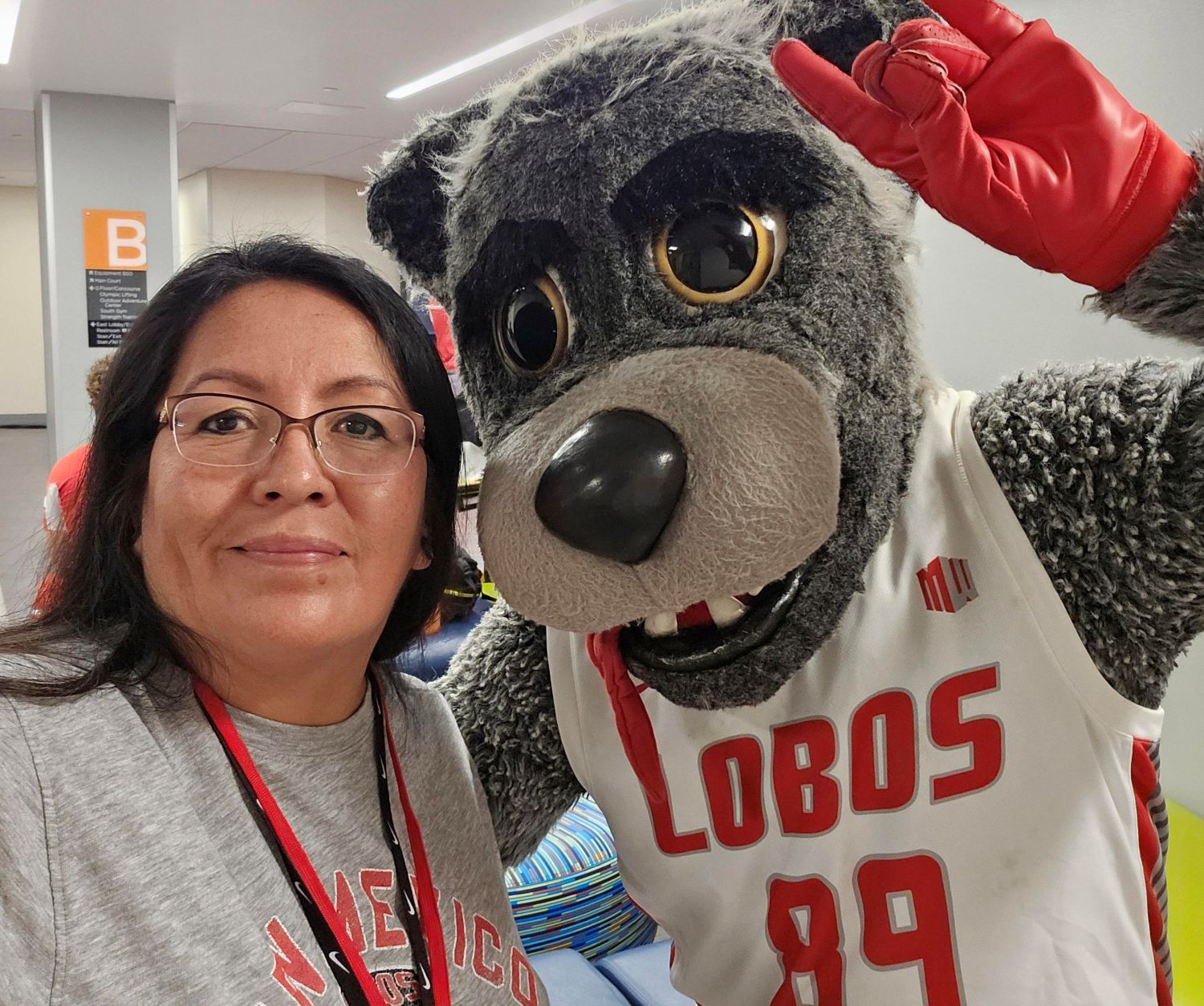 Student with older adults