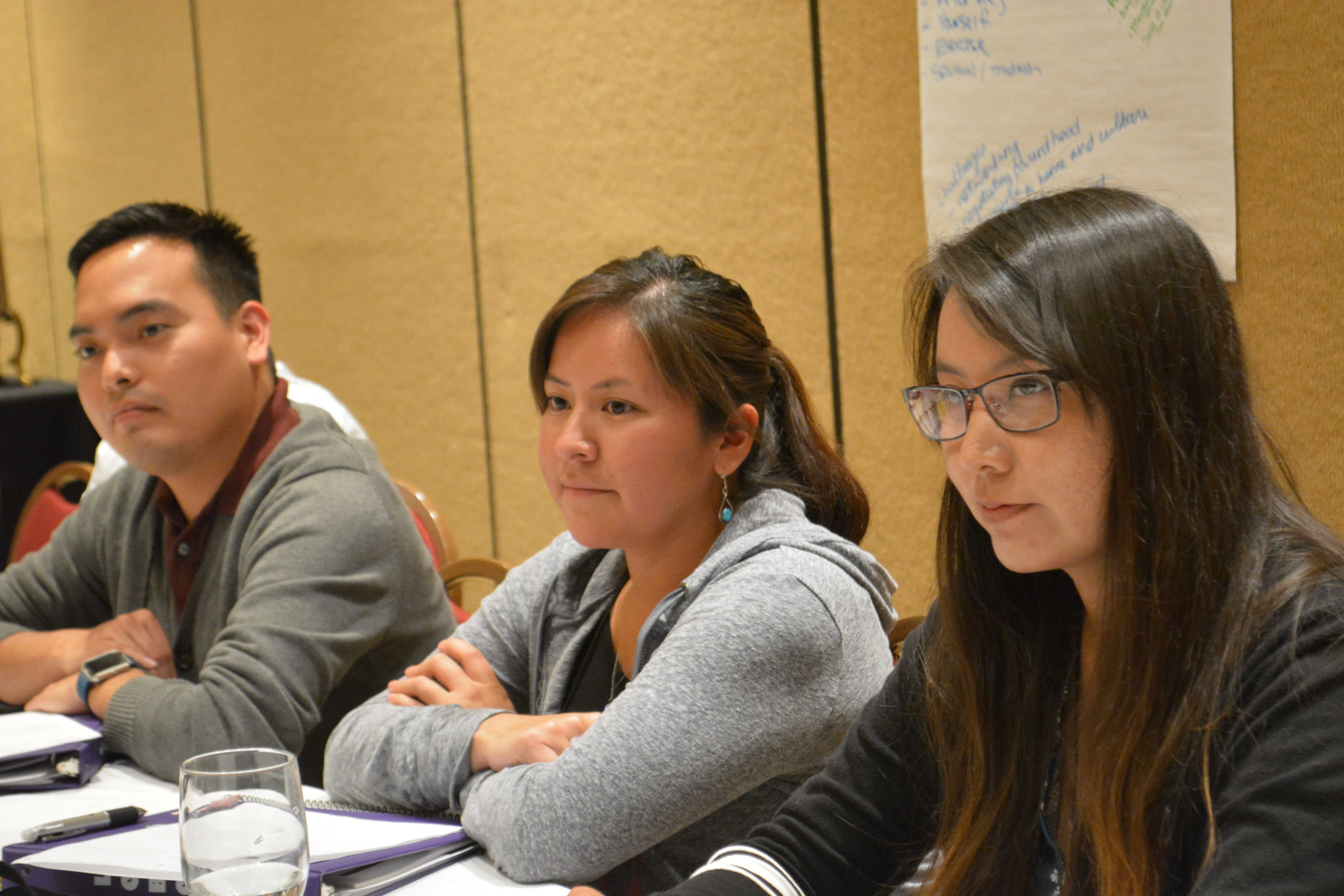 Participants listening.