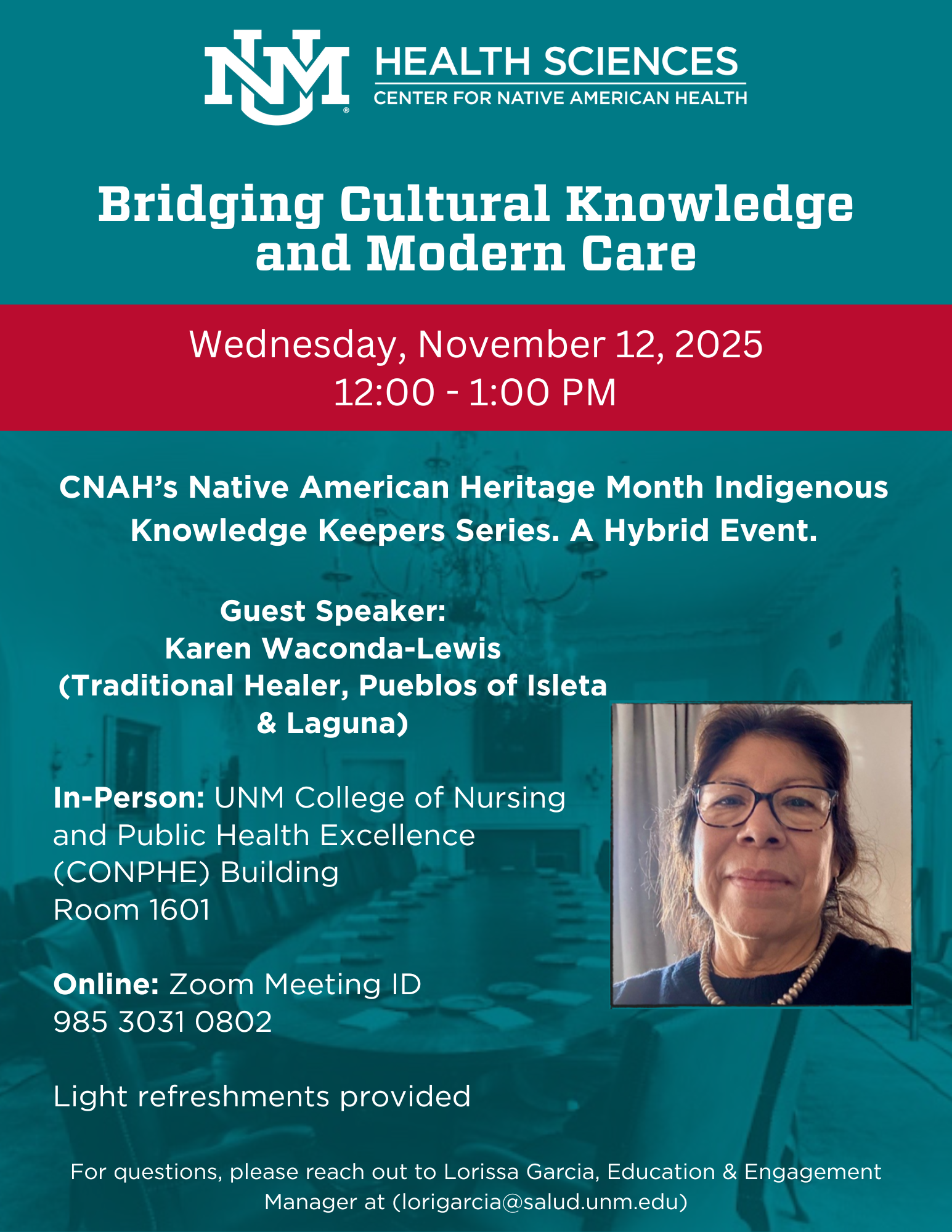 flyer for nahm event