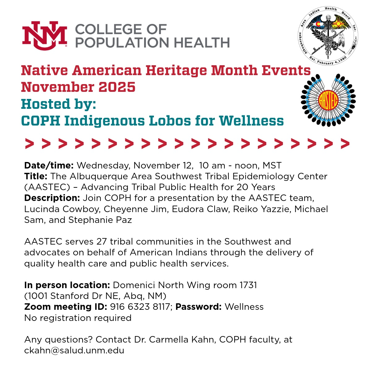 flyer for nahm event