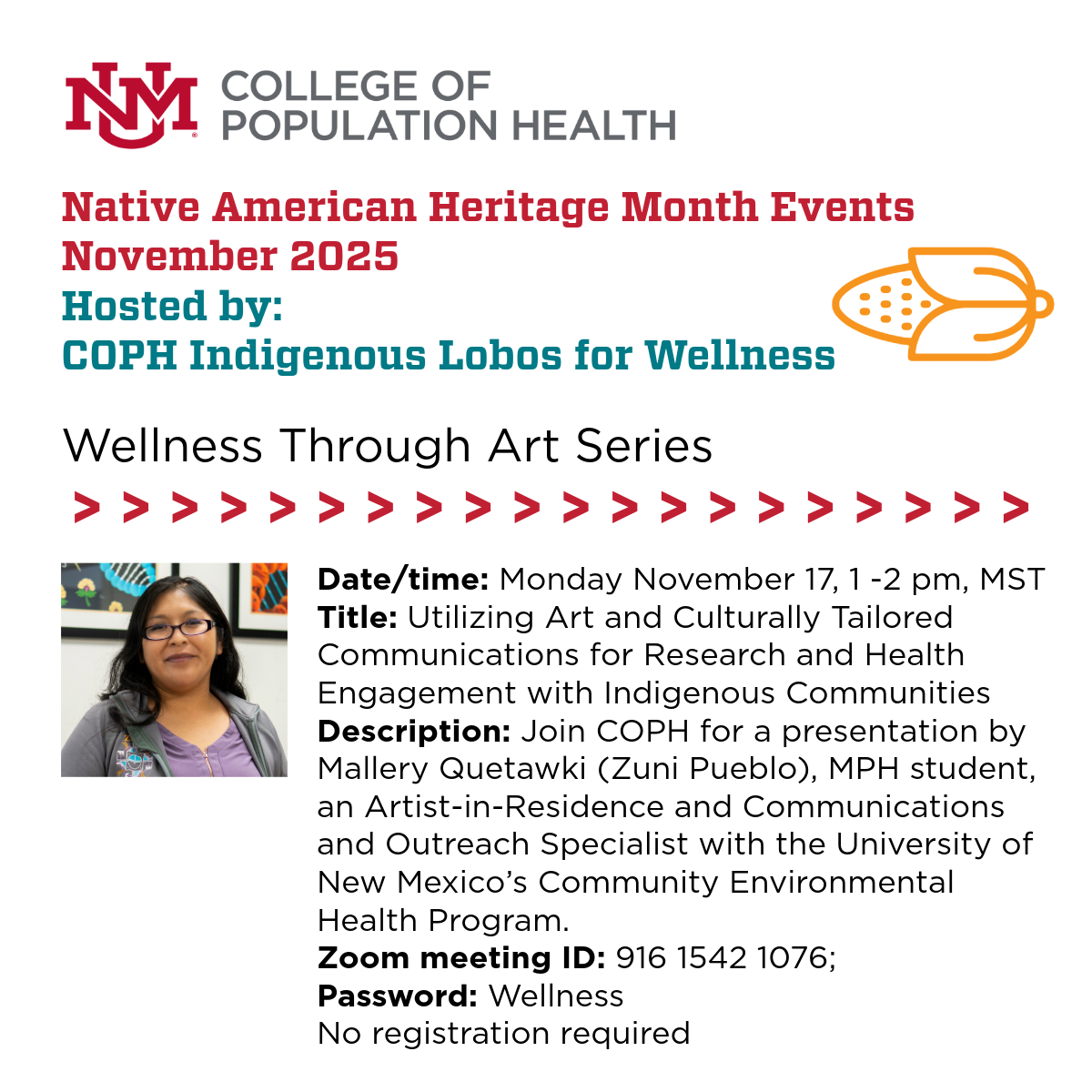 flyer for nahm event