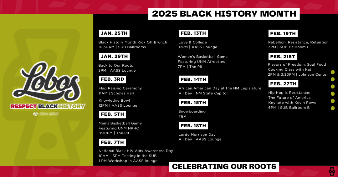 flyer for bhm from unm afro