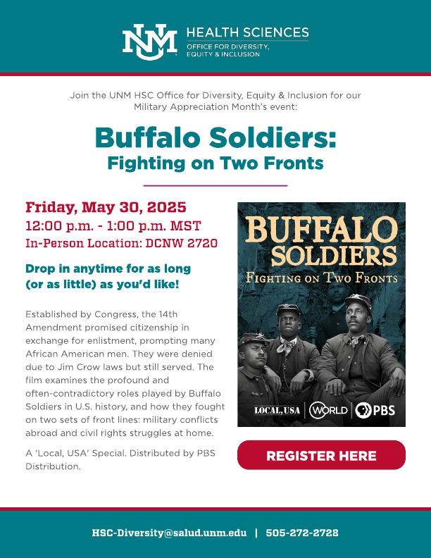 flyer image for Buffalo Soldiers - Fighting on Two Fronts movie showing on May 30, 2025