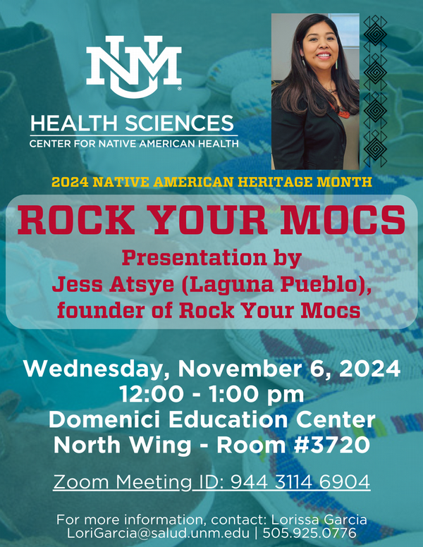 flyer for Roc Your Mocs presentation