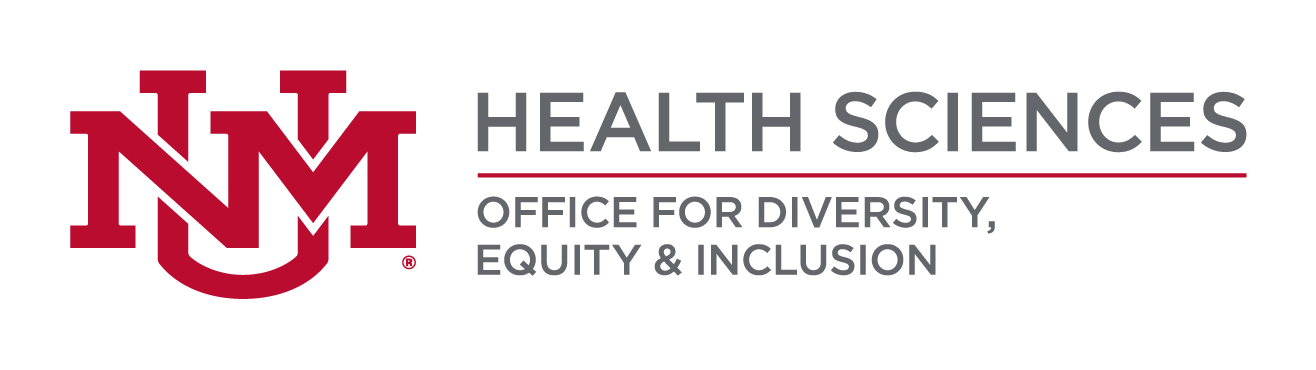 यूएनएम स्वास्थ्य विज्ञान कार्यालय विविधता, इक्विटी और समावेशन लोगो