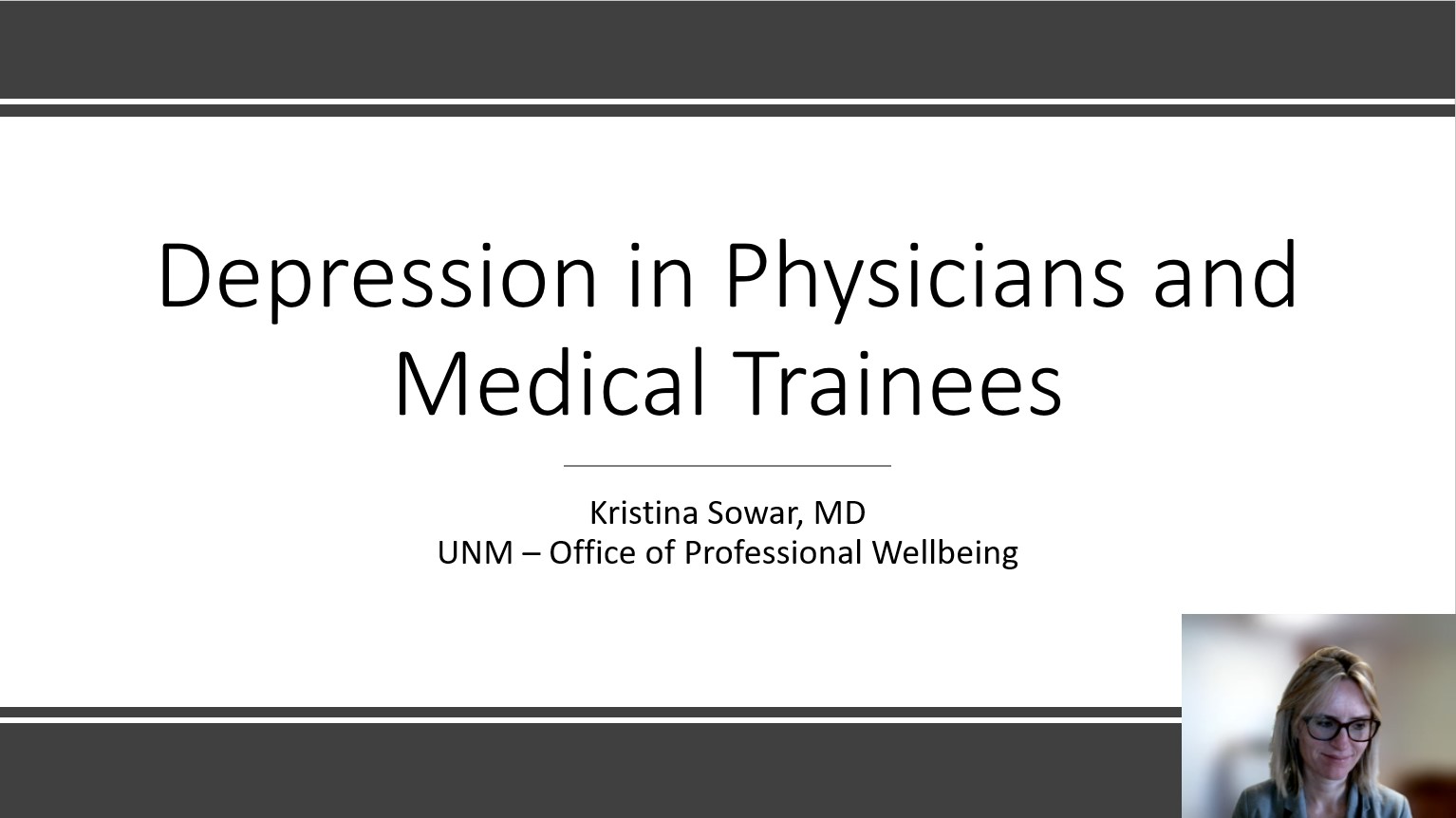 Depression in Physicians and Medical Trainees
