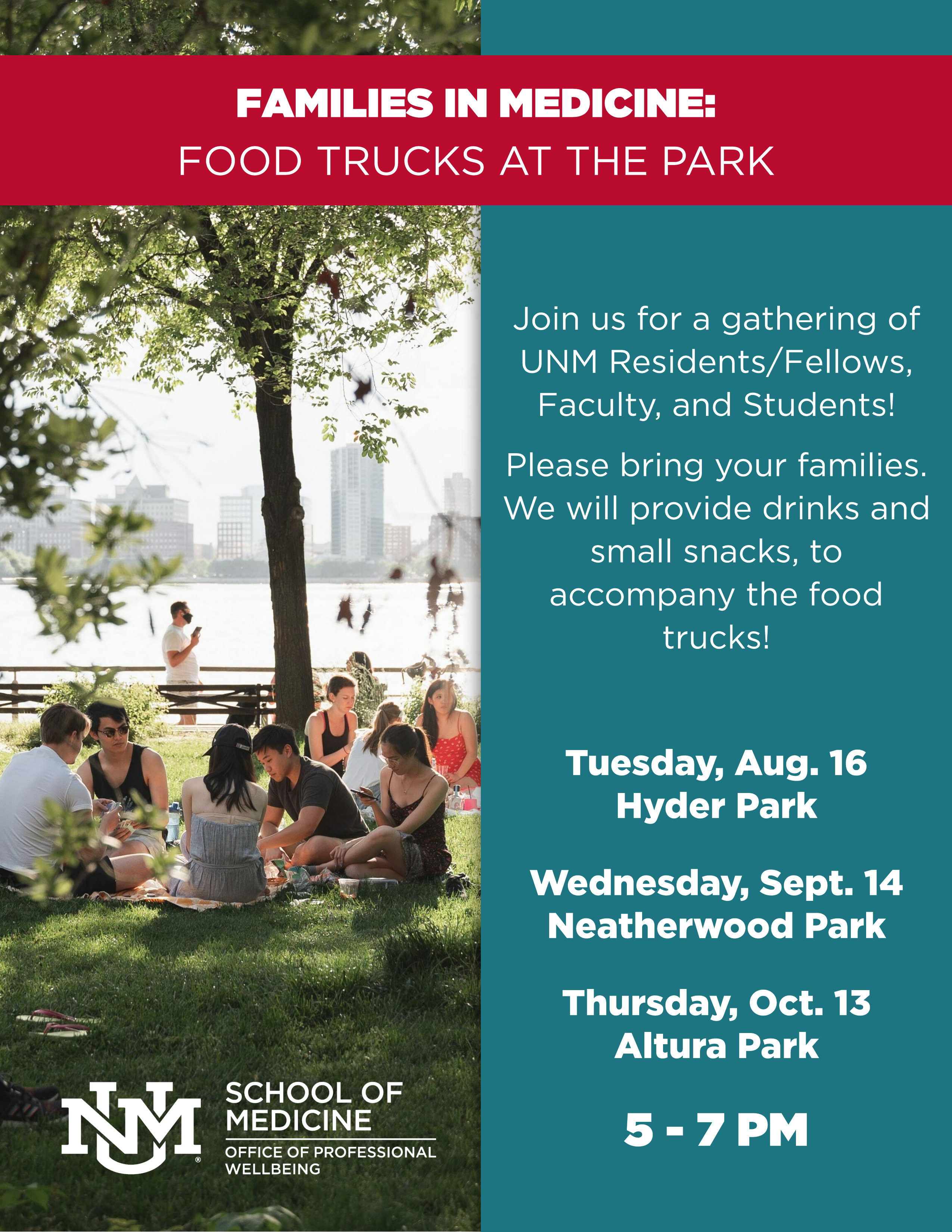 Families in Medicine: Food Trucks at the Park