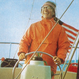 Despopulos on his sailboat
