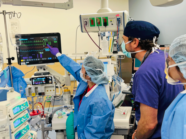 Medical staff conferring