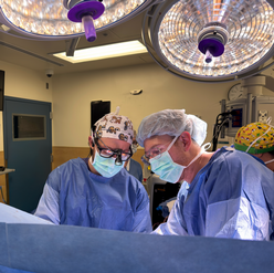 Anesthesiologists in operation