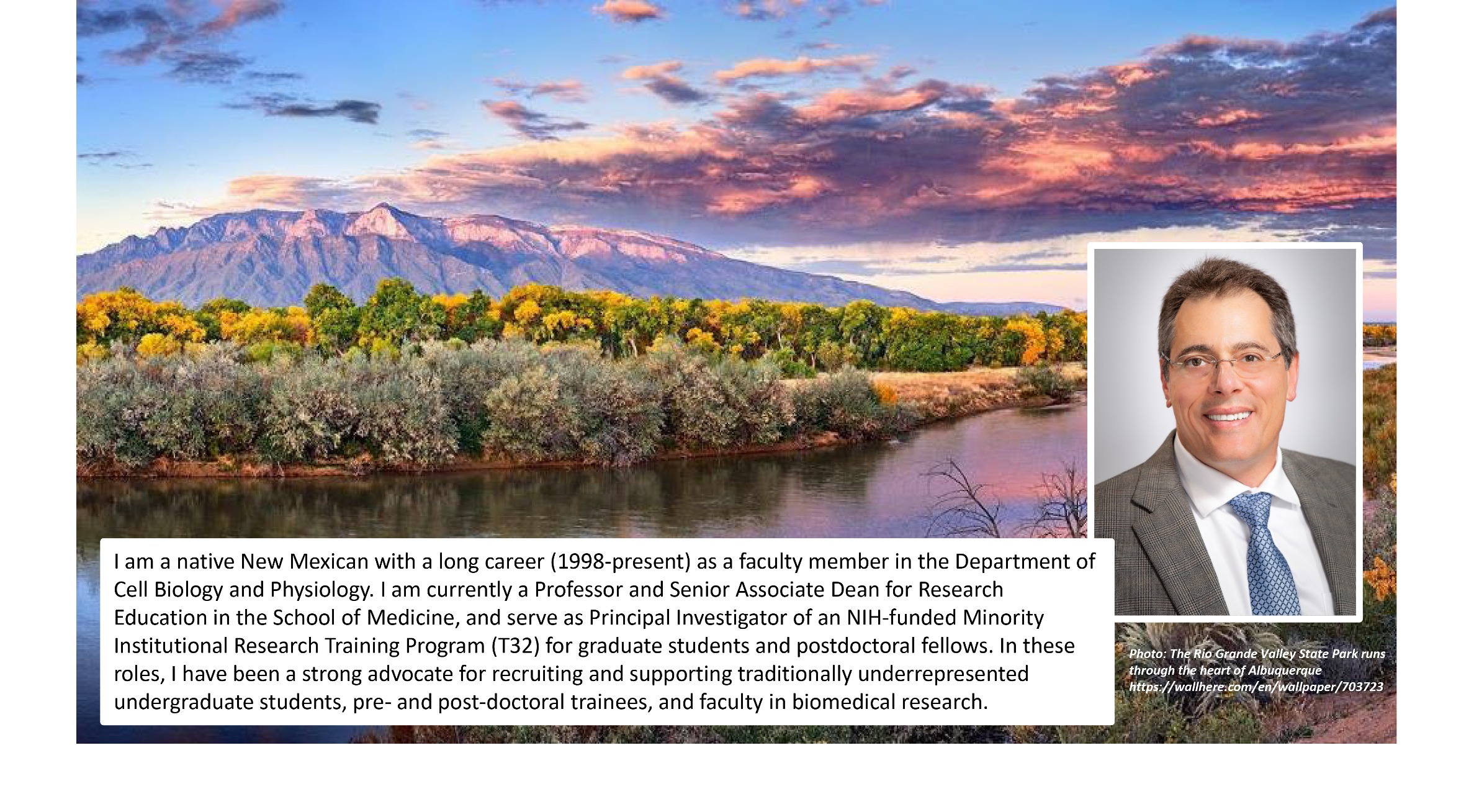 Tom Resta Headshot và ảnh của NM bosque