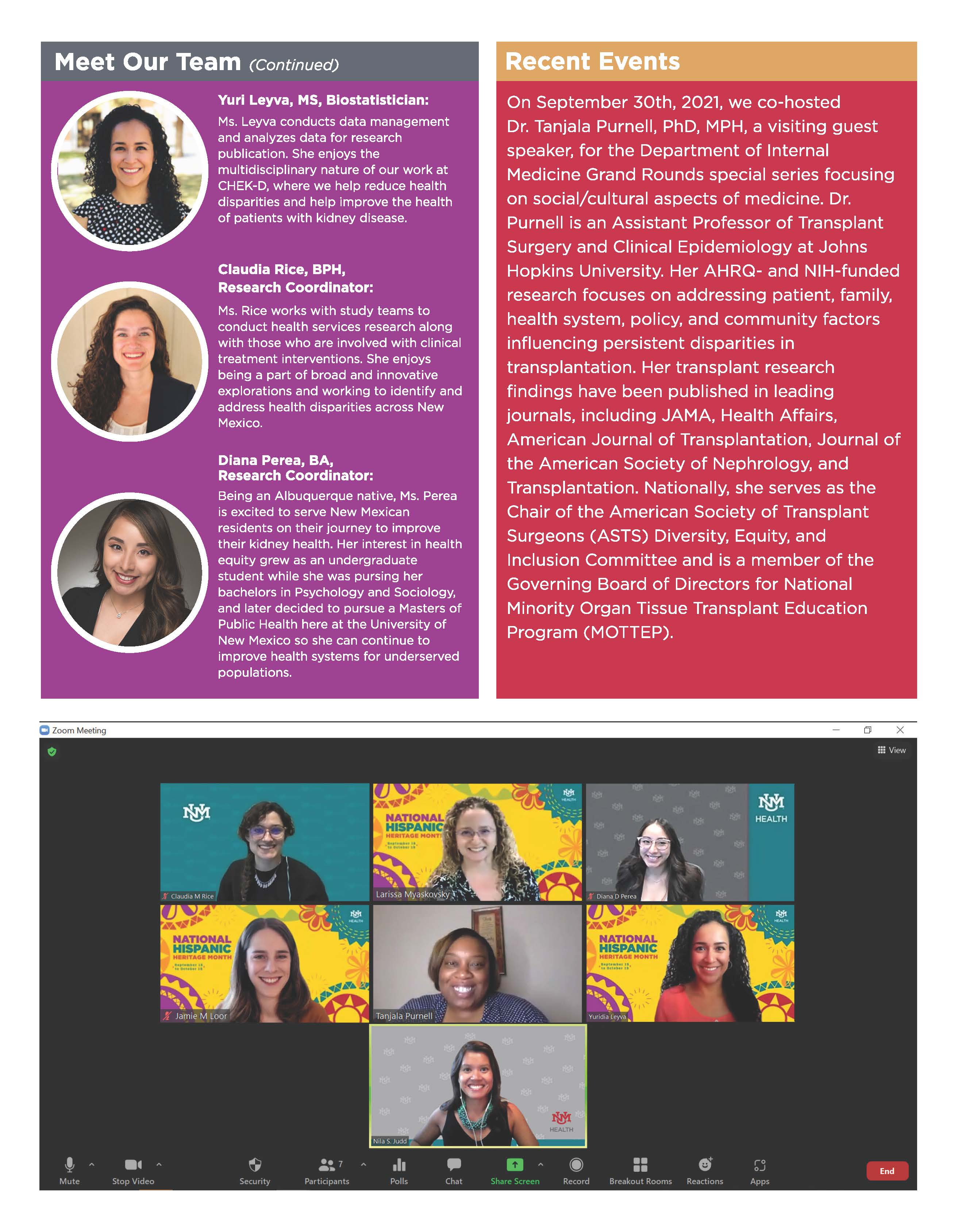 Inaugural CHEK-D Newsletter Page 2