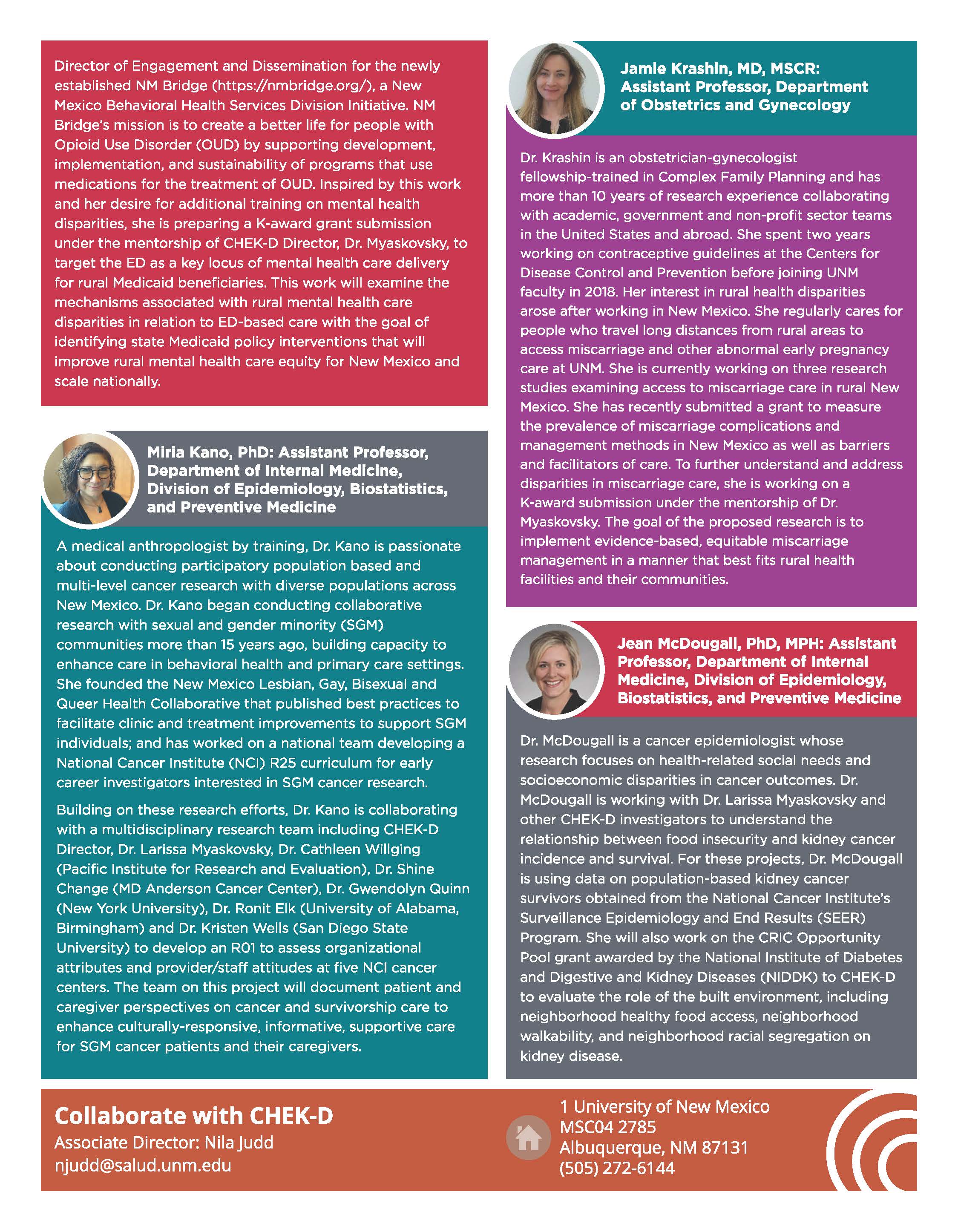 Inaugural CHEK-D Newsletter Page 5