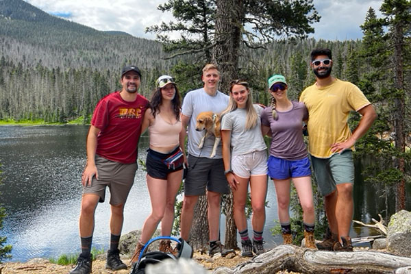Residents hiking in the Pecos Wilderness outside of Santa Fe, NM.