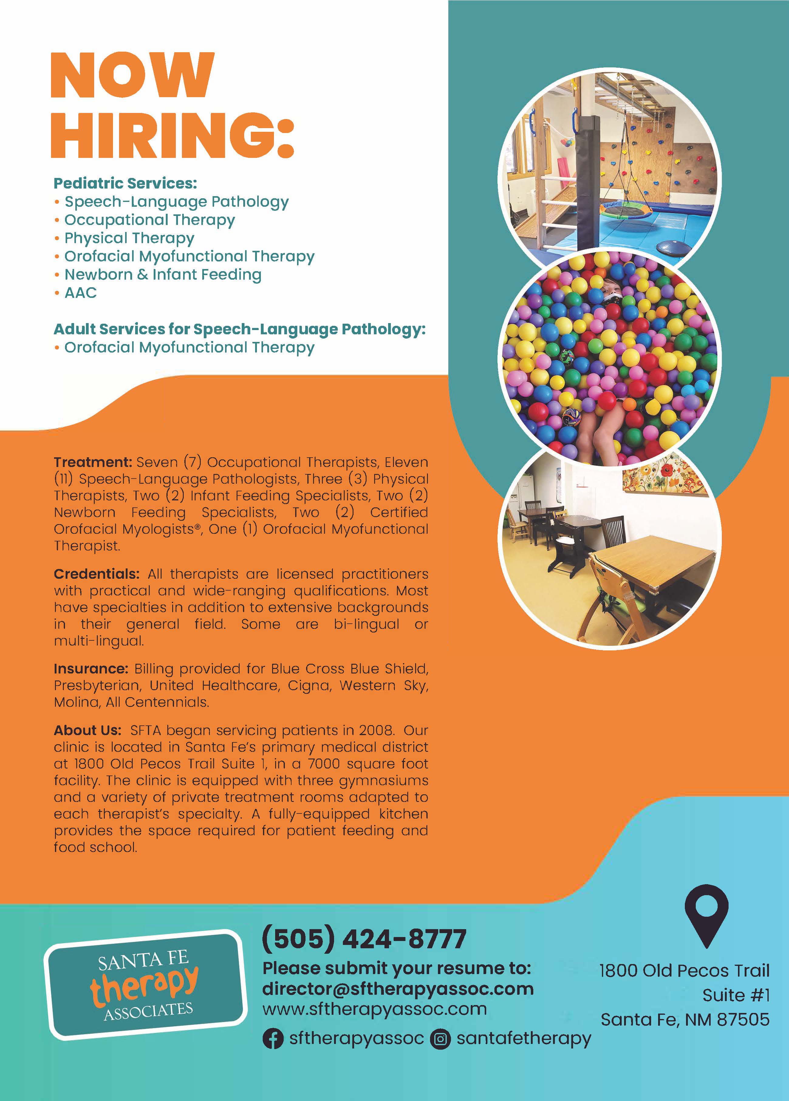 Job-Flyer für Santa Fe Therapy Associates