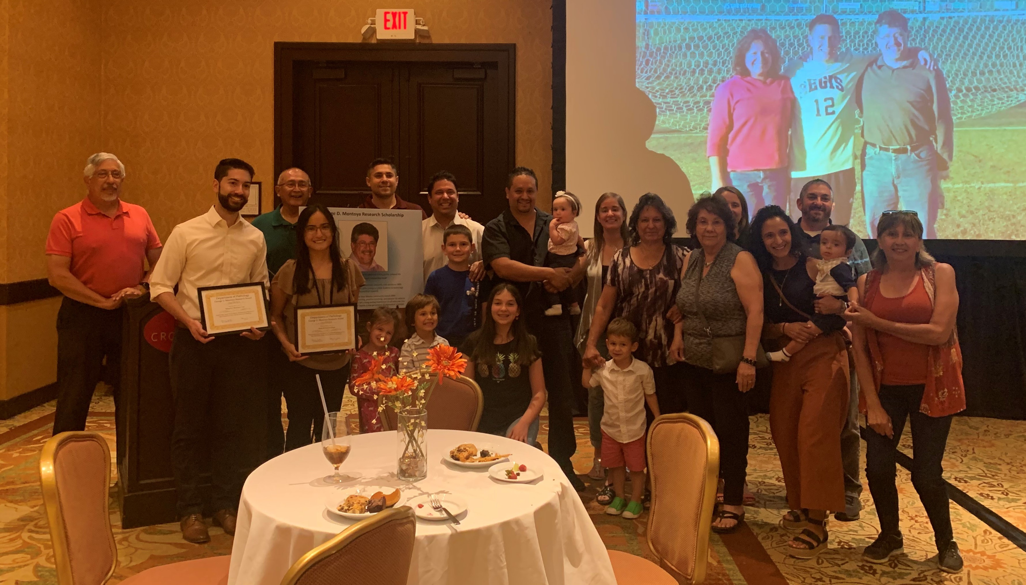 photo: 2022 Awardees with the Montoya Family