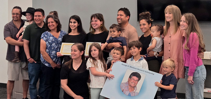 2025 Awardees with the Montoya Family