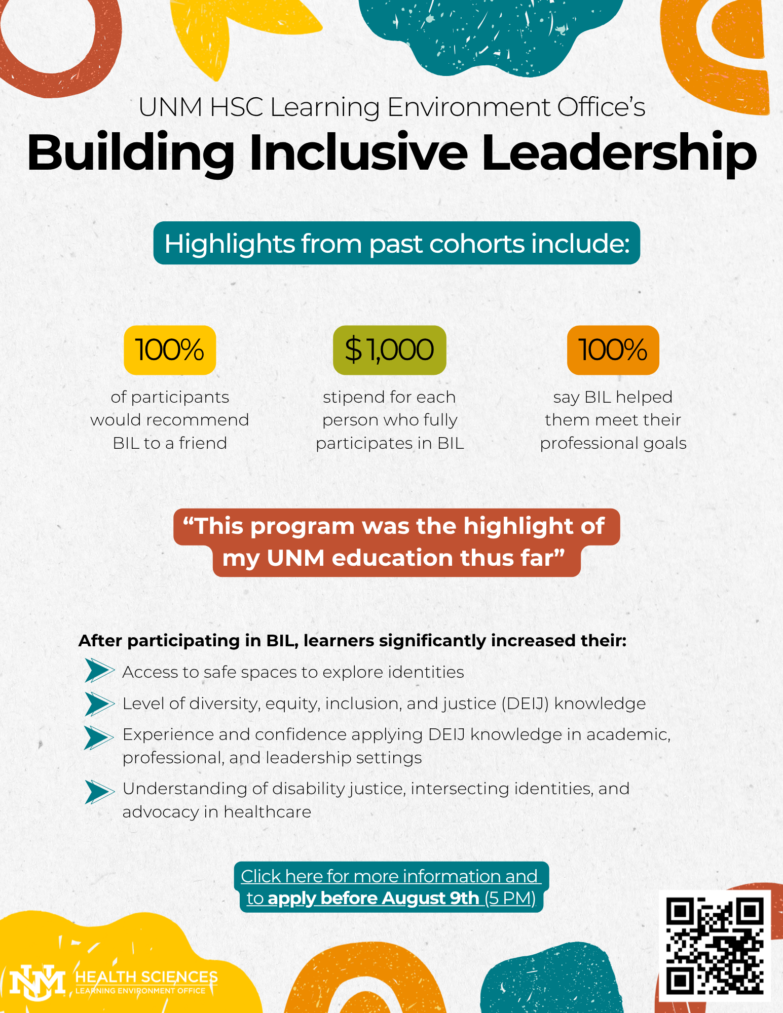 Building Inclusive Leadership Applications Open - Due August 9