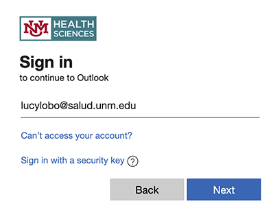 HSCLink Sign In Page