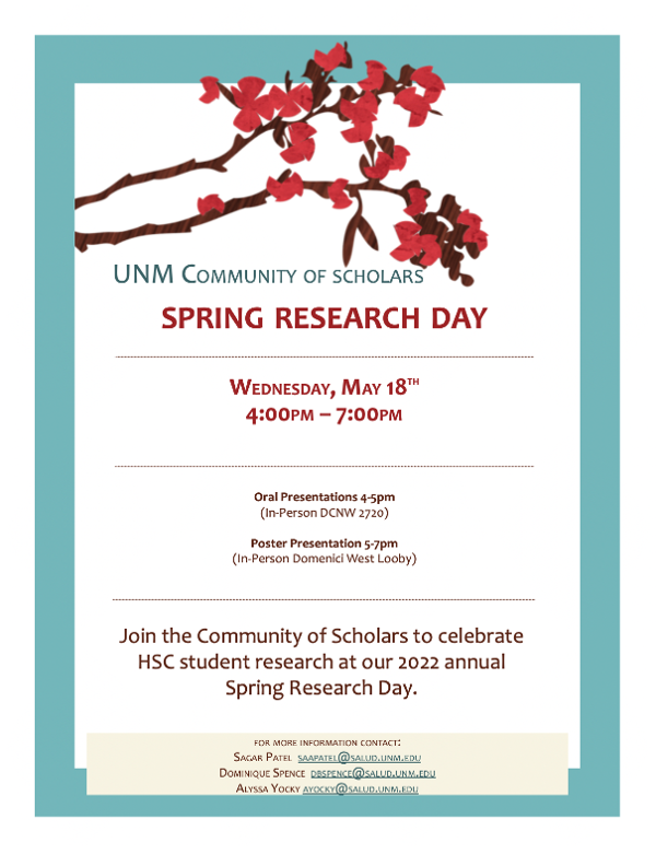 Spring Research Day May 18