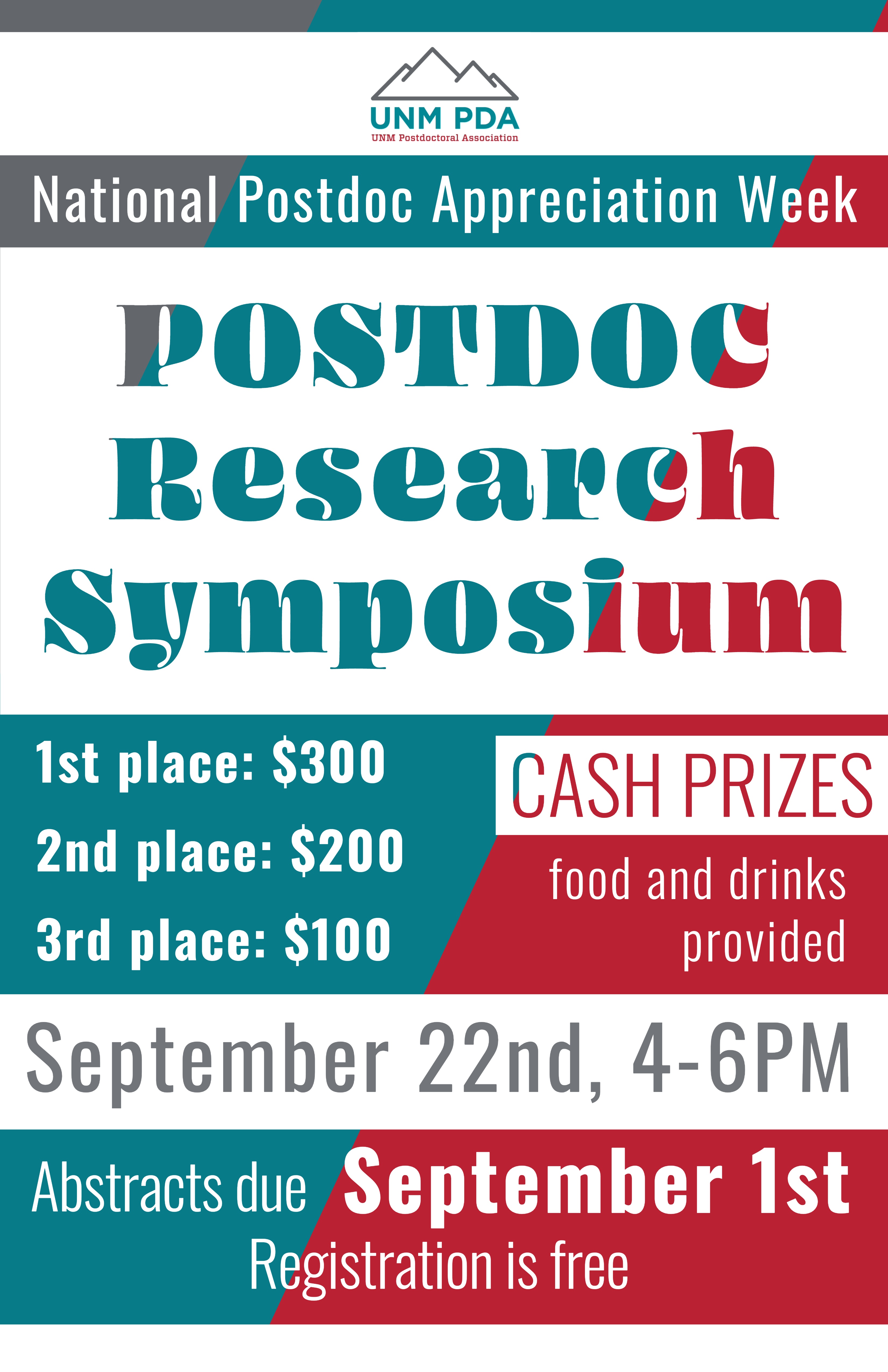 2023 Postdoc Research Symposium Flyer