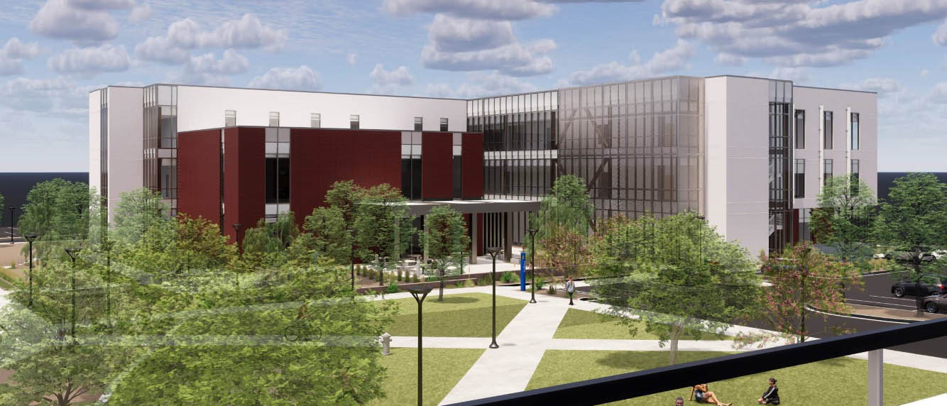 Concept rendering of the new College of Nursing building