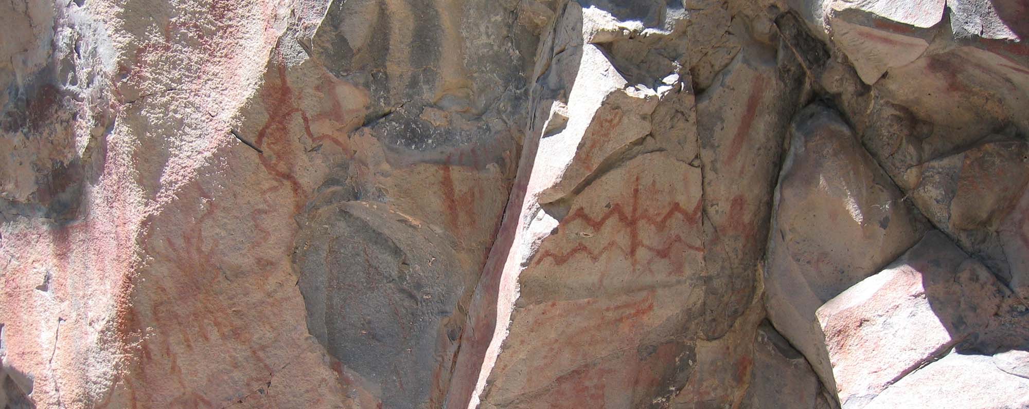 Pueblo-Petroglyphen in New Mexico