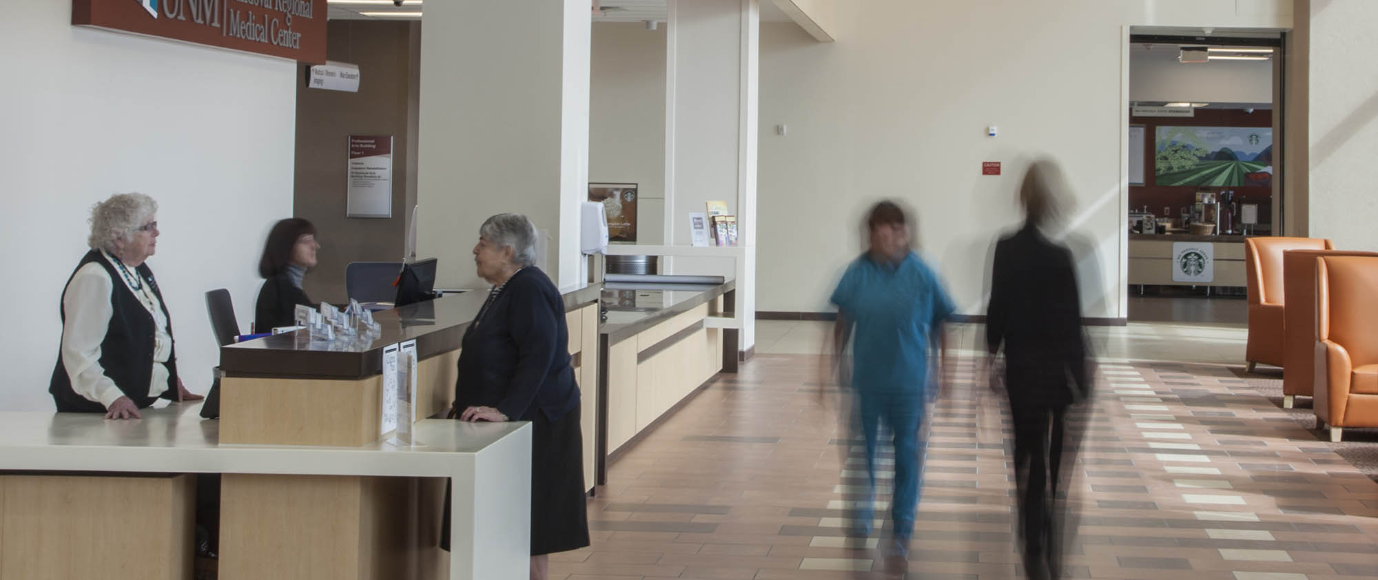 Zeitraffer-Lobby des Sandoval Regional Medical Center