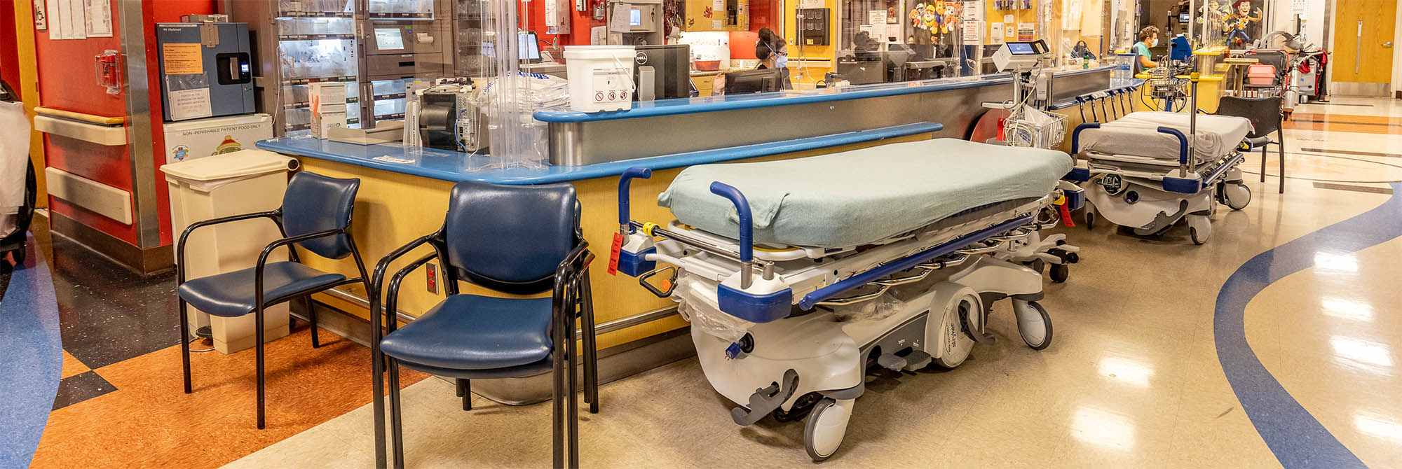 Reception desk of the UNM Emergency Room