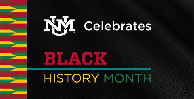 UNM Health Sciences Black History Month Grafik