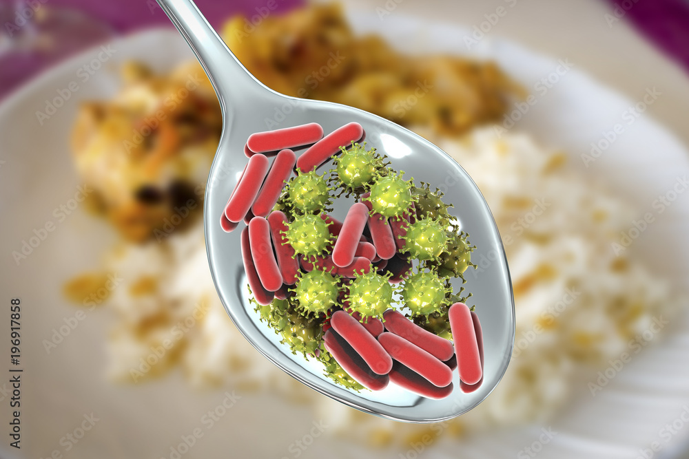 microbes on spoon