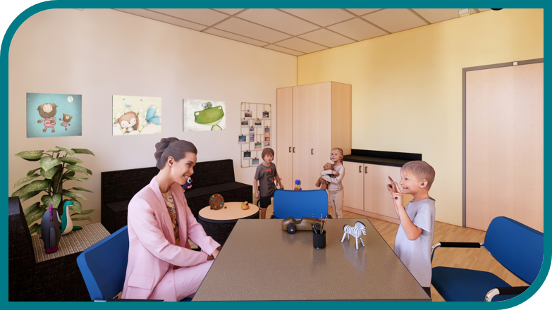 View into Pediatric Research Suite