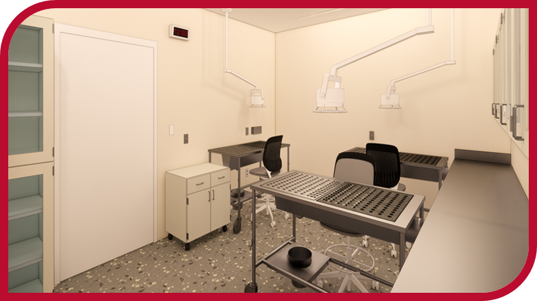 View into Preclinical Research Surgery Suite